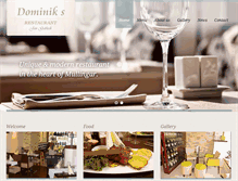 Tablet Screenshot of dominiksrestaurant.ie